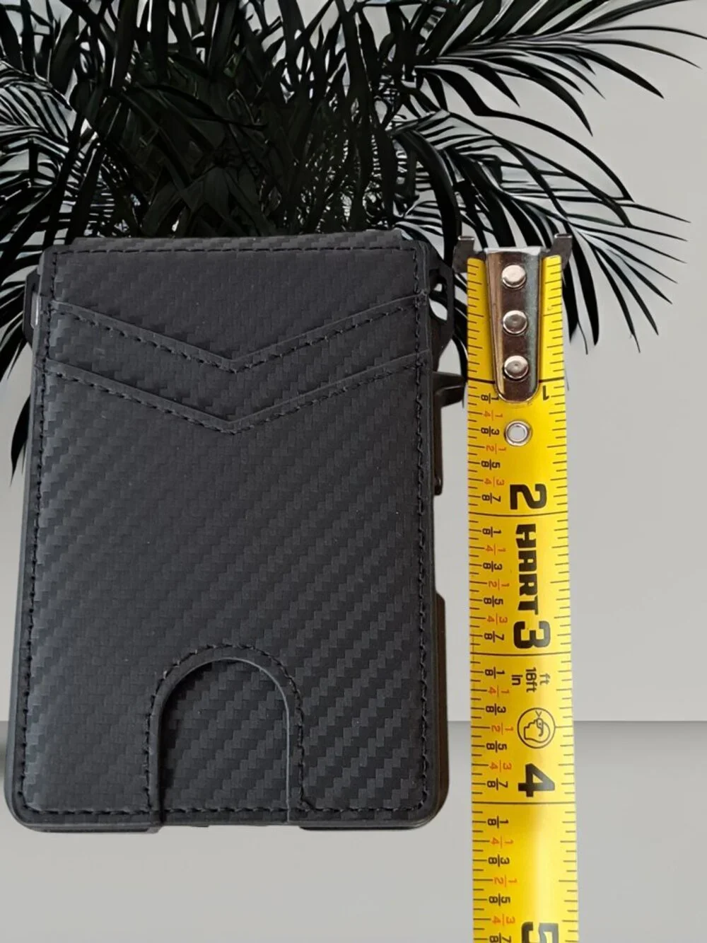 ZALVEX Wallet for Men, 10-12 Cards, Slim Compact, RFID, Money Clip, Carbon Fiber